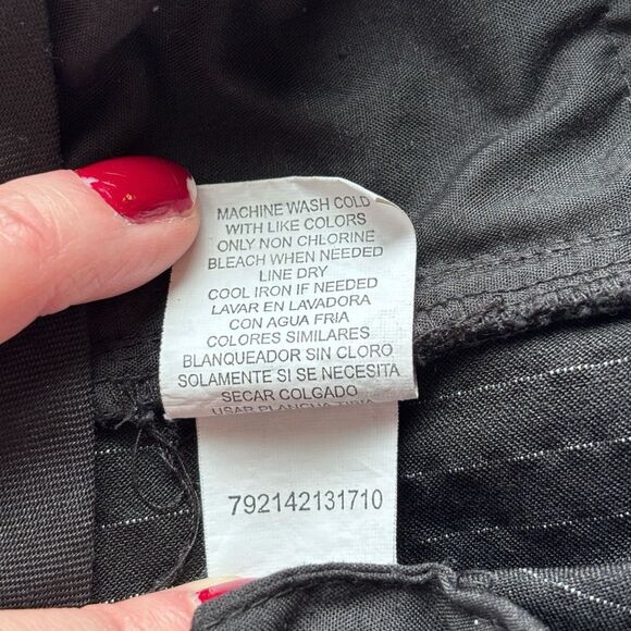 Scarlett Black Pinstripe Stretch Dress Pants Women’s Size 11 | Slim Boot Trouser - Picture 7 of 10